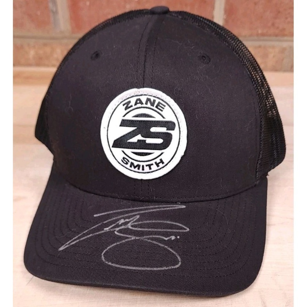 Zane Smith Signed NascarSnapback Hat Cap Front Row Motorsports